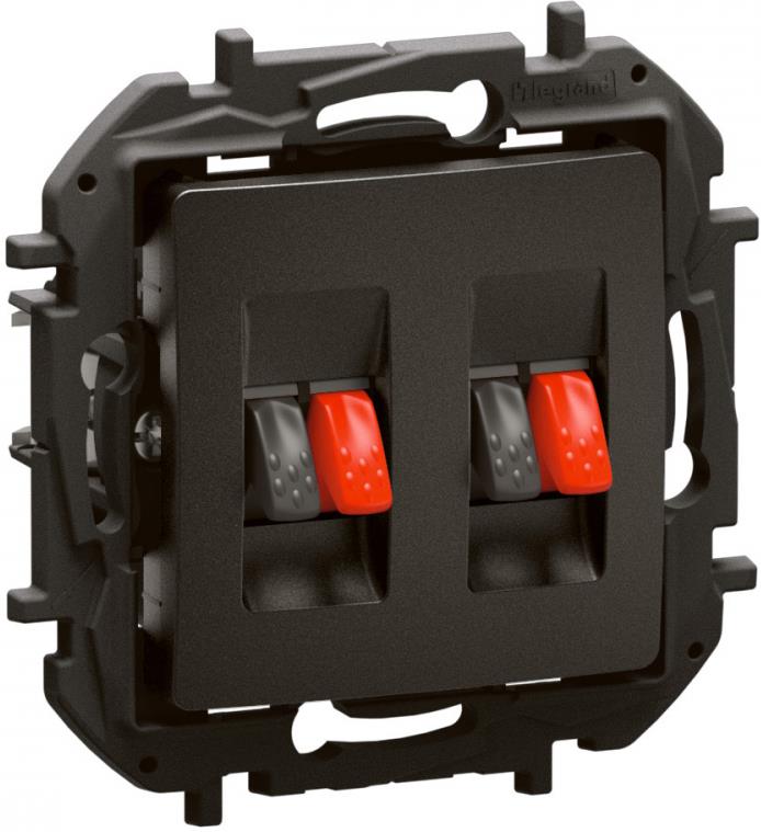 Розетка за тонколони двойна цвят Черен Niloe New Legrand, LEGRAND, NP4411BK