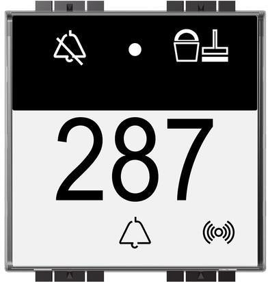 Светлинен индикатор почисти/не безпокой с RFID 2 мод. LL My Home Bticino, BTICINO, LN4651
