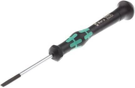 Отвертка шлиц 0.50x3.0x50, зелено-черна ръкохватка, 2035 Kraftform Micro Wera - W117995