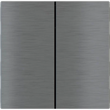 Лицев панел за 2 бутона вертикално 40x80 FF Metal Titanium EKINEX, EK-TRV-GBS