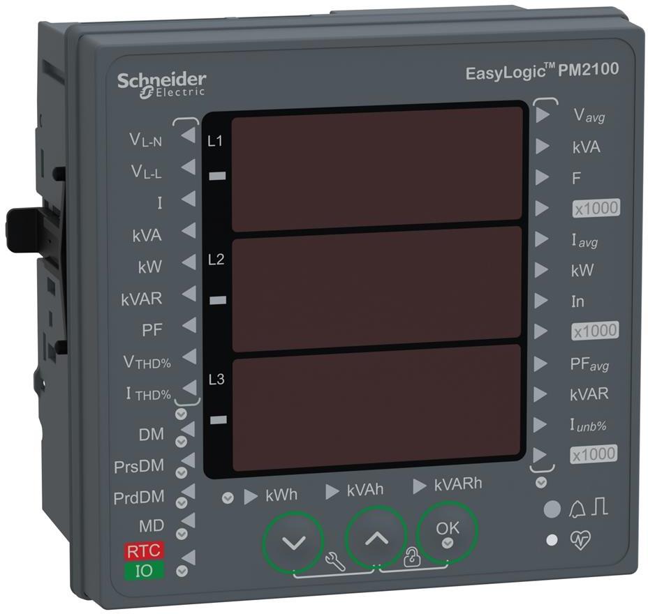 Мрежов анализатор за ИНДИРЕКТНО мерене на ел. енергия PM2120, Modbus, за панелен монтаж, SE, SCHNEIDER ELECTRIC НИСКО НАПРЕЖЕНИЕ, METSEPM2120