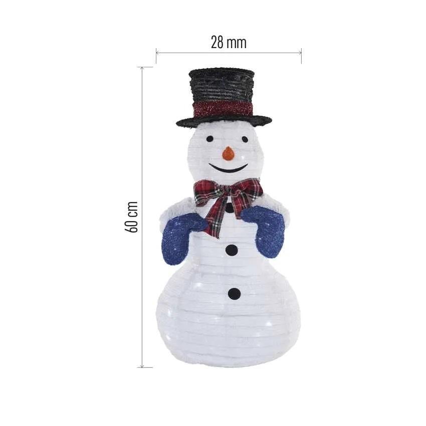 Декорация снежен човек 28х28х60см LED студена светлина IP44 FIGURES EMOS - DCFC35