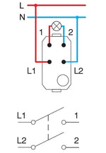 Двуполюсен ключ 16A цвят Хром Edge TEM, SP20PC