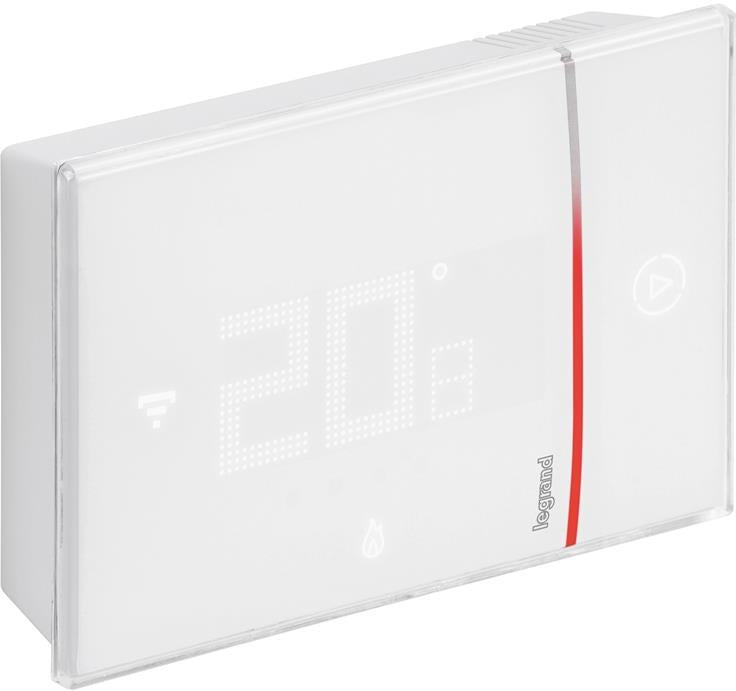 Термостат Smarther 2 с вградено Wi-FI за открит монтаж БЯЛ Legrand with Netatmo, NETATMO с LEGRAND & BTICINO, 49040