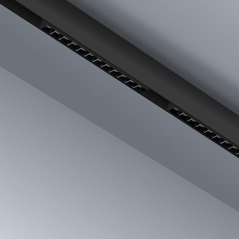 Линейна магнитна лампа за релсова система M-LINE, черна, 12 W, 960 lm, 4000 K, DPM, MTL-SPL-12W-B