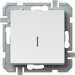Еднополюсен ключ с подсветка цвят Бял Logiq TEM, SQ10PWINXO
