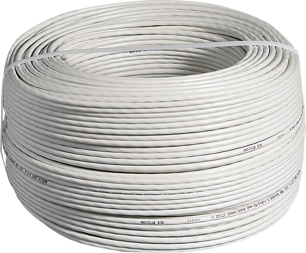 Кабел BUS 2х0.50мм2 PVC Eca бял – 200m Bticino, BTICINO, 336904