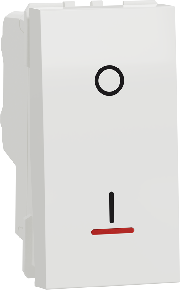 Двуполюсен ключ 10А с индикатор 1 мод. цвят Бял Unica SE, SCHNEIDER ELECTRIC, NU316218S