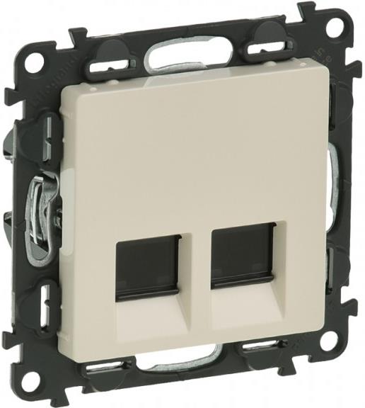 Розетка 2xRJ45 cat.6 STP цвят крем Valena Life Legrand, LEGRAND, 753247