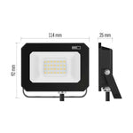 Прожектор LED 20W 4000K 2000lm 120° x 120° 25000h IP65 черен SIMPO EMOS