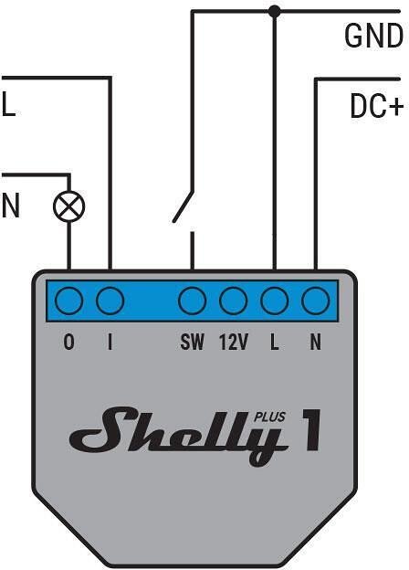 Микромодул Smart реле 1х On/Off 16A изисква неутрала Shelly Plus 1 - 265000
