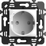 Контакт 16A Smart Шуко 2 мод. с носеща рамка цвят Бял Classia Bticino с Netatmo, NETATMO с LEGRAND & BTICINO, RW4141AC