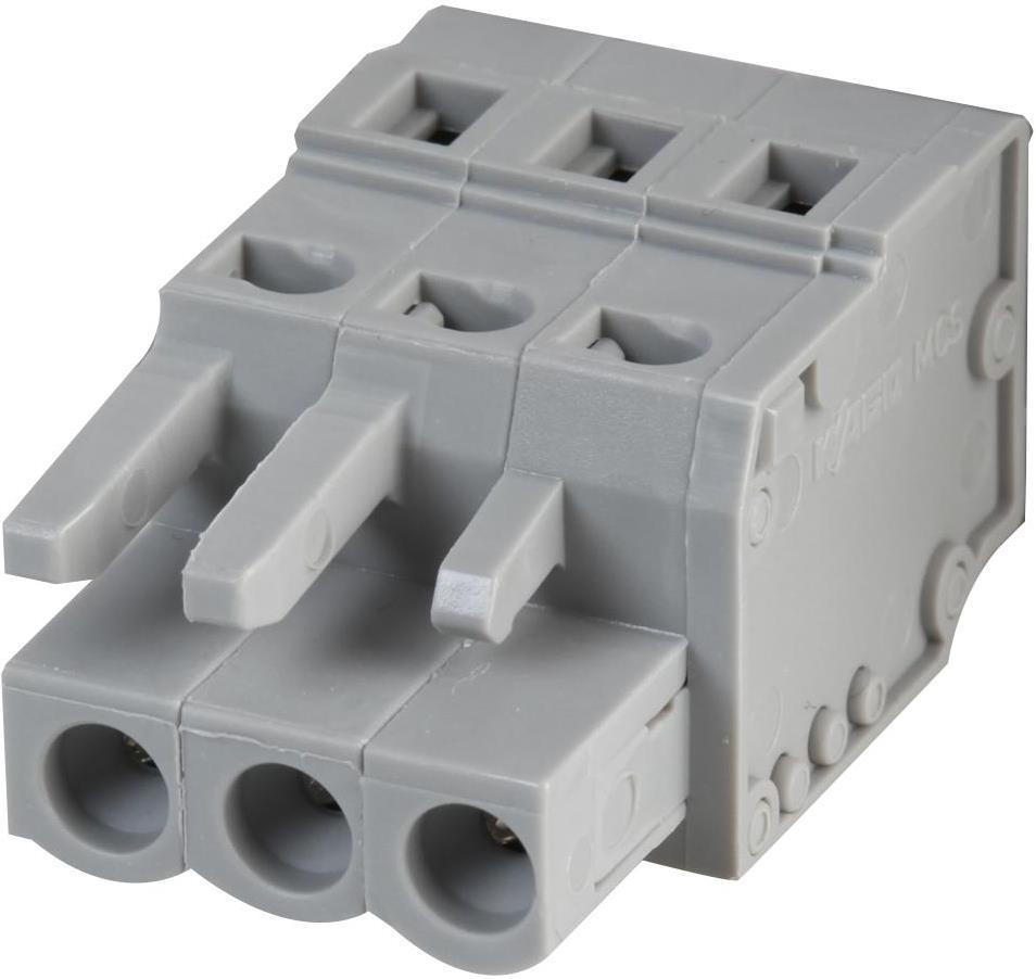 Куплунг женски 3 полюса сив Wago, WAGO, 231-103/026-000