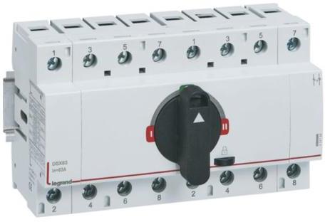 Ум шалтер I-0-II DIN монтаж DSX 63A 4P 690V 8 мод. Legrand, LEGRAND НИСКО НАПРЕЖЕНИЕ, 424108