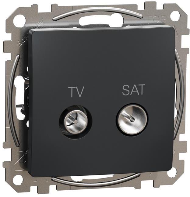 Розетка TV+SAT цвят Антрацит Sedna SE, SCHNEIDER ELECTRIC, SDD114471S