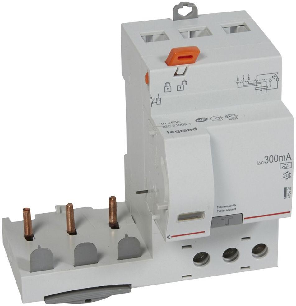 Допълнителен ДТЗ модул 3P 63A 300mA тип A DX3 Legrand, LEGRAND НИСКО НАПРЕЖЕНИЕ, 410483