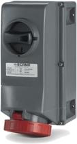 Взривозащитен контакт 2P+Е 32A EX II 2D зона 21/22 с мех. блокировка IP66/IP67 IK10 Scame, SCAME, 503.3283
