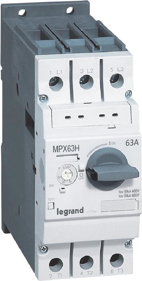 Моторна защита MPX3-63H 30kW TM 45-63A 50kA Legrand, LEGRAND НИСКО НАПРЕЖЕНИЕ, 417368
