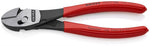 Клещи диагонални резачки усилени TwinForce, червена ръкохватка 180мм, Knipex - K7371180