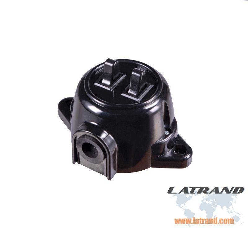 ATRA - Сериен ключ 10A открит монтаж IP21 черен - 5119, АТРА