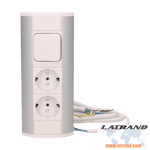 Ъглов контакт с детска защита , 2 отделения шуко- OR-GM-9002W-G(GS), ORNO
