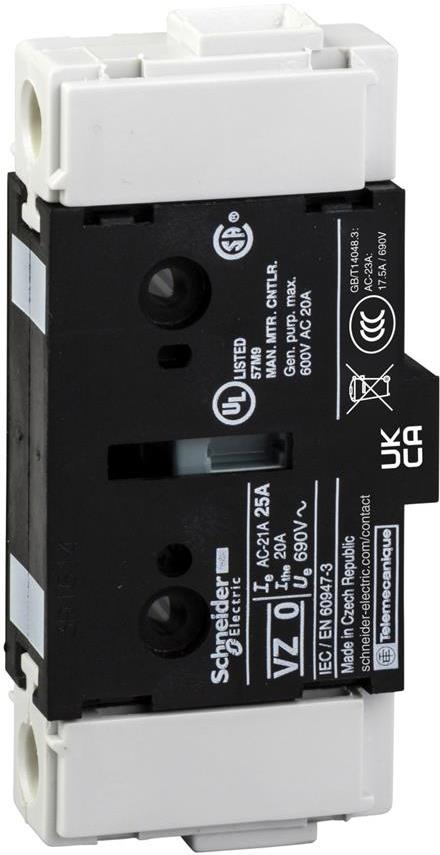 Четвърти полюс 12A за превключвател V02 SE, SCHNEIDER ELECTRIC НИСКО НАПРЕЖЕНИЕ, VZ02