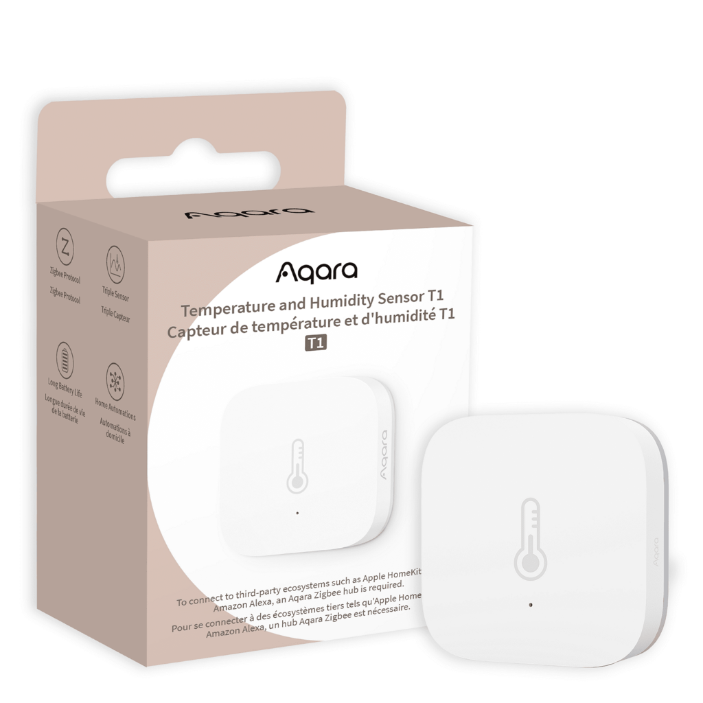Датчик за влага и температура с батерия Aqara H&T T1 - 2159, AQARA, TH-S02D