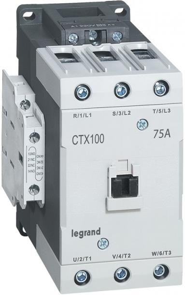 Контактор CTX3-65 3P 37kW (75A AC-3) 2NO-2NC 230V 50/60Hz Legrand, LEGRAND НИСКО НАПРЕЖЕНИЕ, 416196