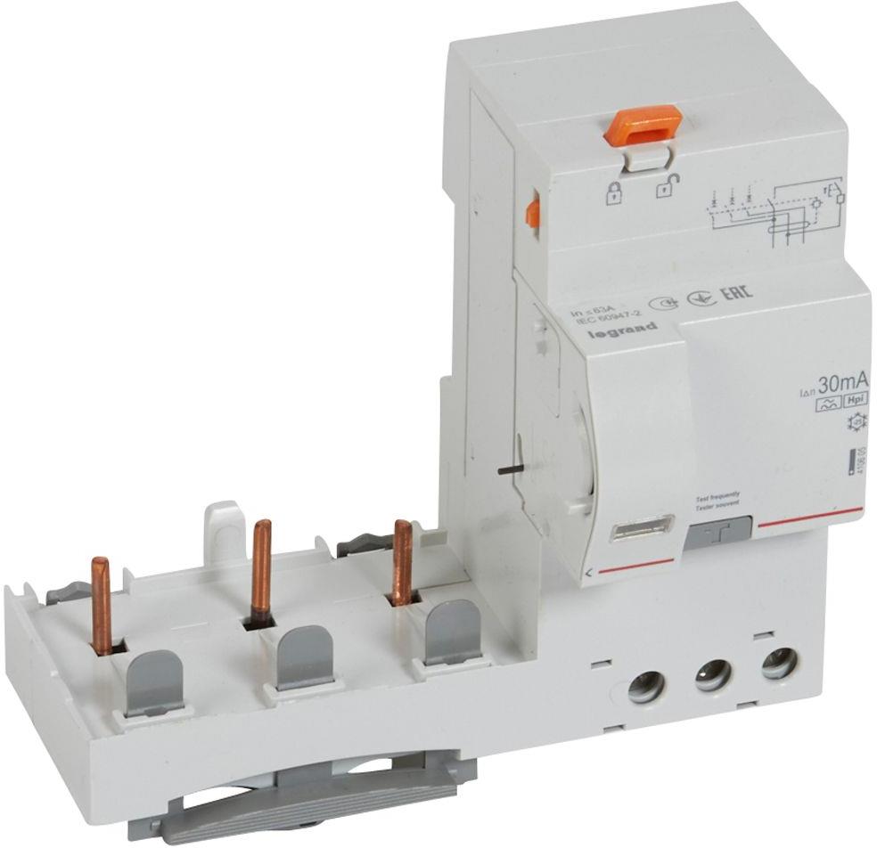 Допълнителен ДТЗ модул 3P 63A 30mA тип F DX3 Legrand, LEGRAND НИСКО НАПРЕЖЕНИЕ, 410605