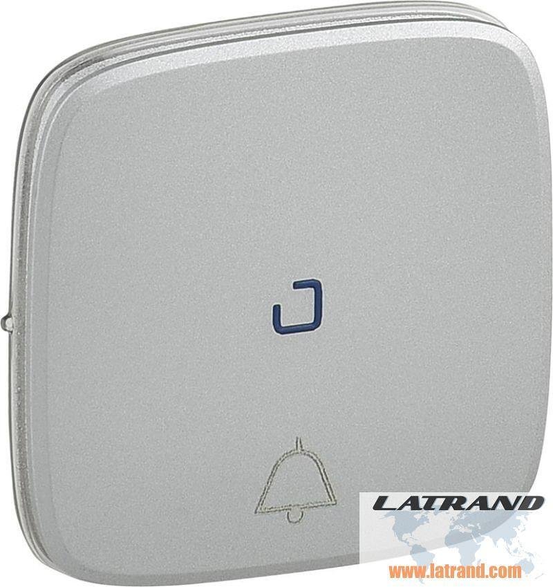 Лицев панел за бутон с подсветка и символ звънец цвят Алуминий Valena Allure Legrand - 755092