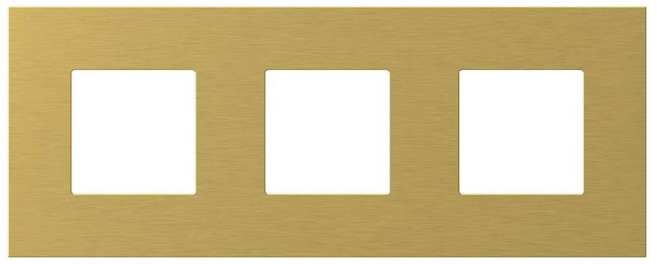 Рамка 2+2+2 мод. цвят Злато Modul Edge TEM, OG26MZM