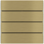 Лицев панел за 4 бутона хоризонтално 80x20 FF Metal Brass EKINEX, KNX, EK-TRO-GBC