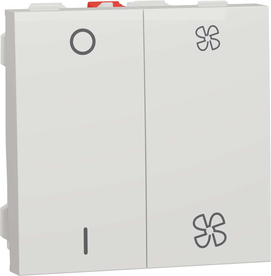 Ключ за управление на вентилация 2 мод. цвят Бял Unica SE, SCHNEIDER ELECTRIC, NU321418