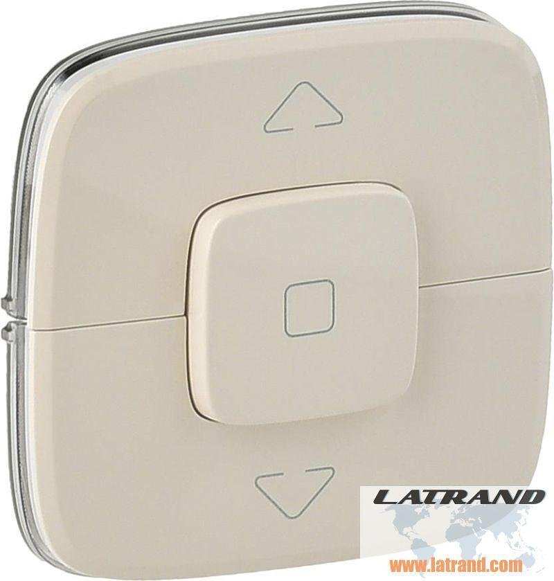 Лицев панел за ключ/бутон за щори цвят Крем Valena Allure Legrand - 755146