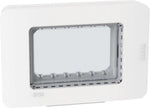Лицева рамка + носеща IP55 3 мод. цвят Бял Light Now Bticino, BTICINO, 28603YW