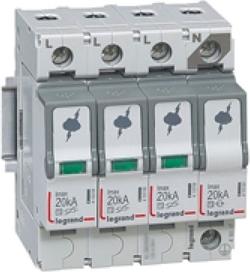 Катоден отводител тип 2 SPD 20kA 320V 3P+N R Legrand, LEGRAND НИСКО НАПРЕЖЕНИЕ, 412227