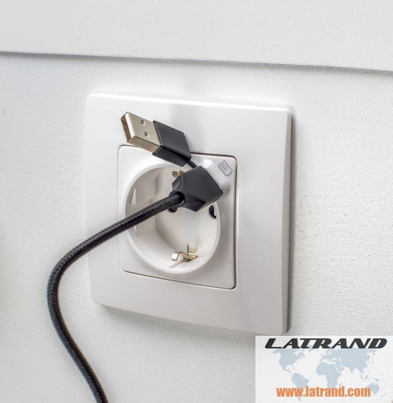 Универсален USB  кабел - USB A, USB C и micro USB, Latrans, usb uni