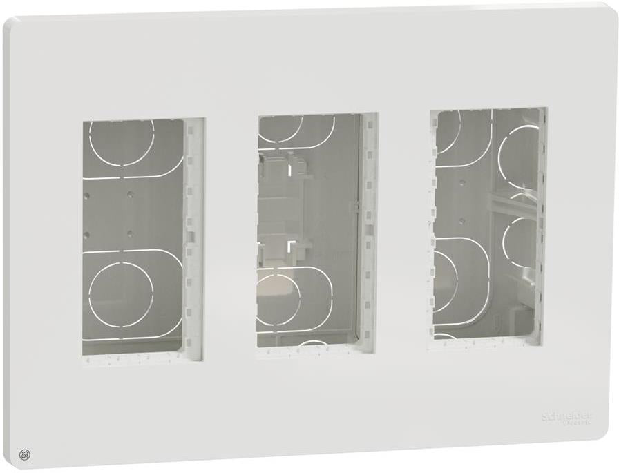 Моноблок за скрит монтаж 3x4 мод. Антибактериален Unica System+ SE, SCHNEIDER ELECTRIC, NU173420