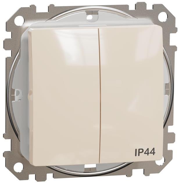 Сериен ключ IP44 цвят Крем Sedna SE, SCHNEIDER ELECTRIC, SDD212105