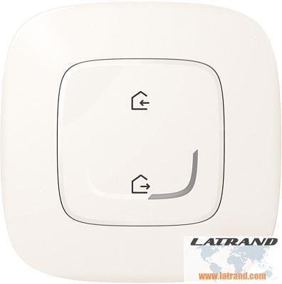 Сценариен ключ БЕЗжичен излизам/прибирам се Smart Valena Allure Перла с рамка Legrand с Netatmo - 752986