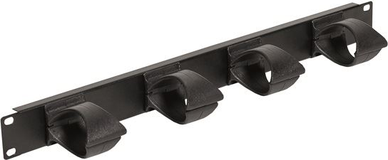Панел 19" 1U аранжиращ с 4 пластмасови скоби Estap, LEGRAND, EHPM1UP