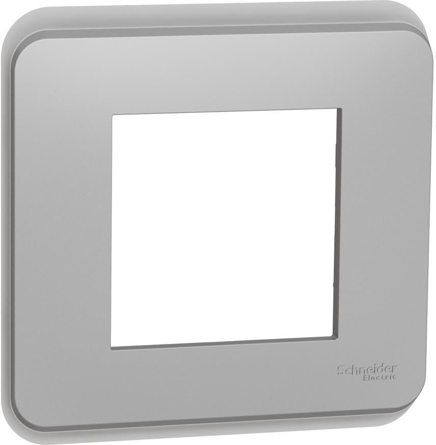 Лицева рамка 1х цвят Алуминий Unica Pro SE, SCHNEIDER ELECTRIC, NU400230
