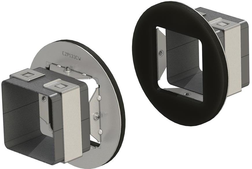 Рамка за 1х пожарна бариера EZP133CWT EZ-PATH, LEGRAND, CM250240