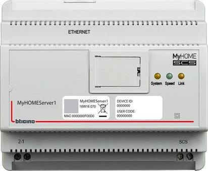 Сървър за домашна автоматизация My Home Bticino/до изчерпване/, BTICINO, MYHOMESERVER1