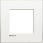 Рамка 2 мод. метална Pure white за обикновена конзола 50мм AIR LL Bticino , BTICINO, LNE4802BN