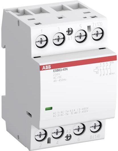 Модулен контактор ESB 63A 4NO 230ac/dc 3 мод. ABB, 1SAE351111R0640