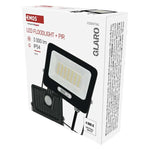 Прожектор LED 30W 4000K 3000lm 120° x 120° 20000h IP65 черен с датчик GLARO EMOS, ZS2334B