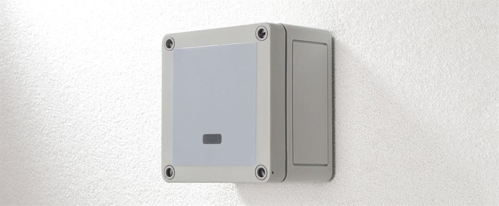 Датчик за присъствие MW, за открит монтаж на стена, 90°, обхват 25m @ h=1,5m, IP66, MWS1A-IP-PRM, CP Electronics, LEGRAND, CP320012