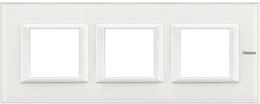 Рамка 3х2 мод. правоъгълна White glass Axolute Bticino, BTICINO, HA4802M3HVBB