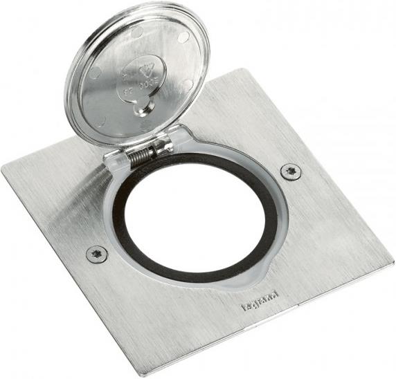 Метална основа Inox квадратна IP44/IK08 Legrand, LEGRAND, 89700